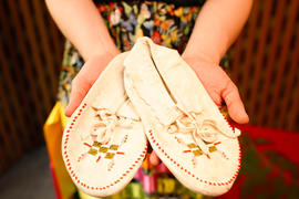 Beaded Hide Moccasins  - O3A6367