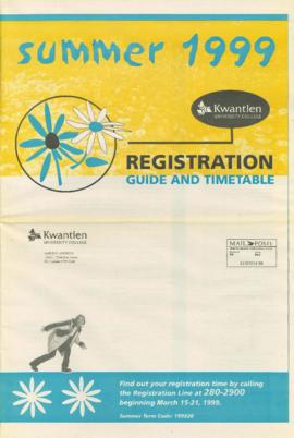 Summer 1999 Timetable and Registration Guide