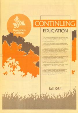 Continuing Education - Fall 1984